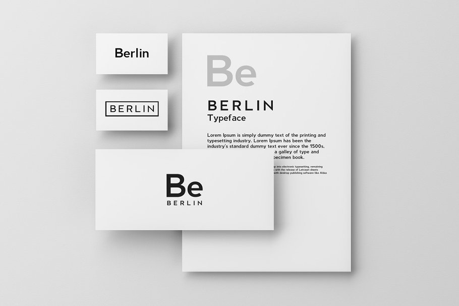 Пример шрифта Berlin #5